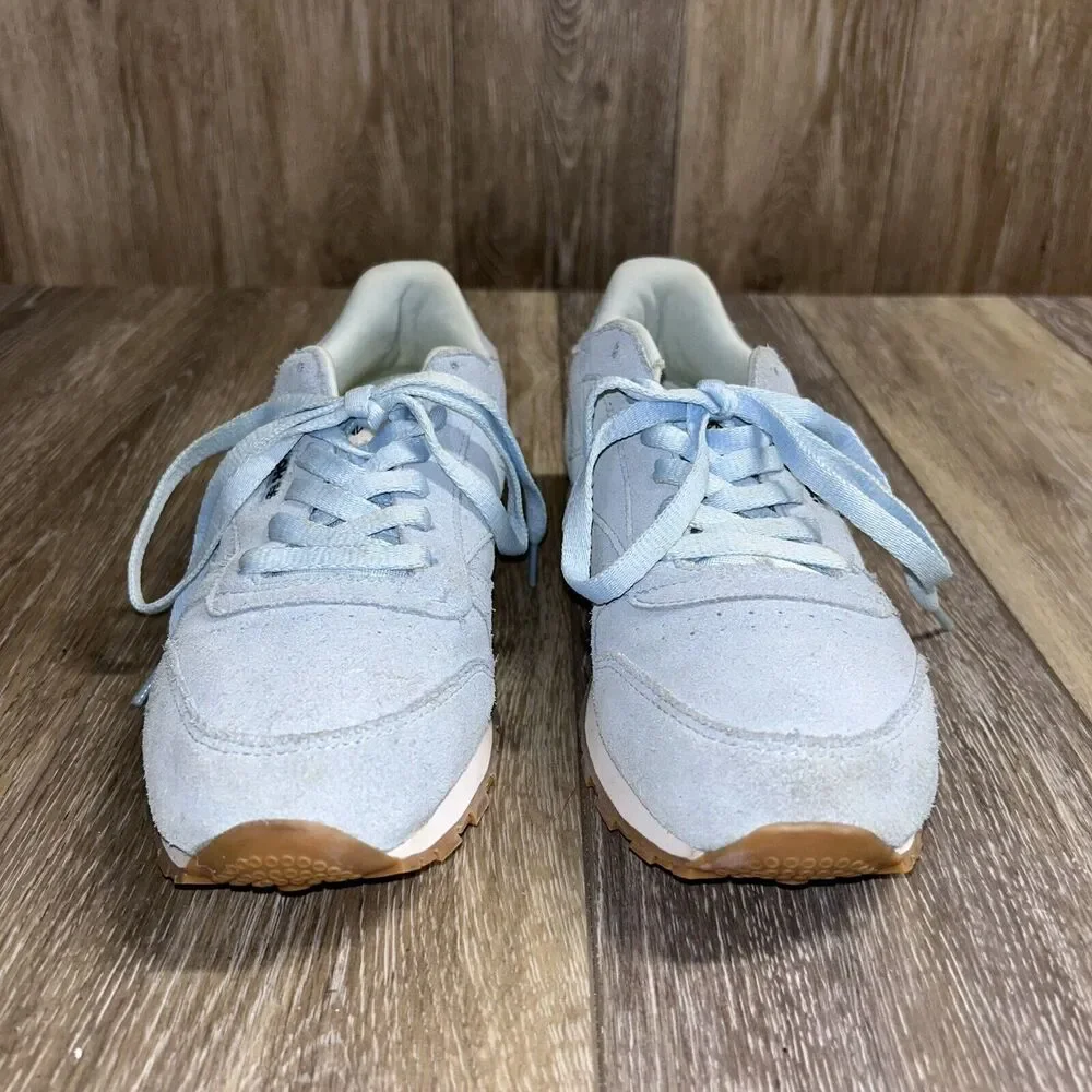 Reebok Classic 059503 Light Blue Suede Athletic Youth US Size 6 Sneaker Shoes